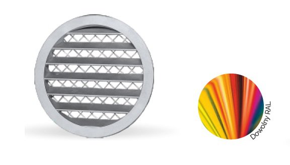 Ścienna czerpnia lub wyrzutnia CWA (aluminiowa)