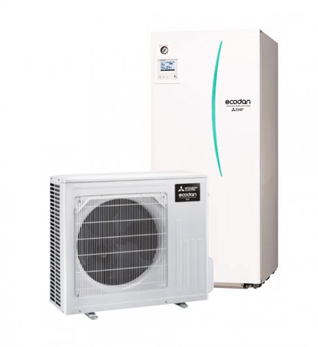 Pompa ciepła ECODAN Eco Inverter Hyper Heating SUZ-SHW-VAH + Cylinder EHST/ERST