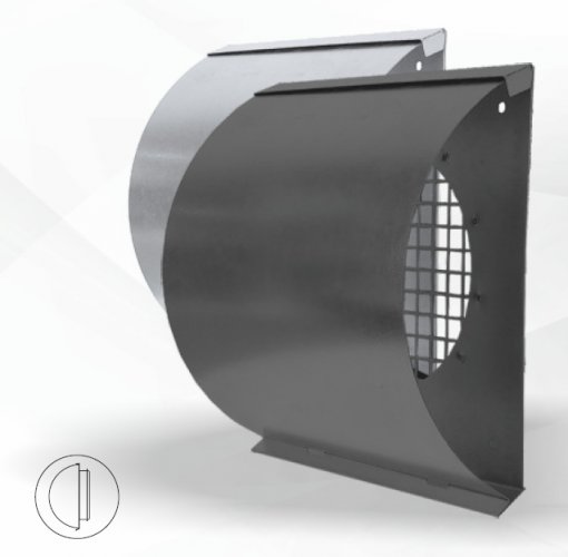 Ścienna czerpnia lub wyrzutnia BREEZE LIGHT