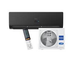 Klimatyzator ścienny HAIER FLEXIS PLUS AS25S2SF1FA-BC + 1U25S2SM1FA-2 - 2,6kW BLACK MATT (WiFi SA2)