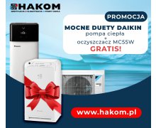 DAIKIN - MOCNE DUETY 1: Pompa ciepła  +  oczyszczacz powietrza