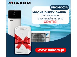 DAIKIN - MOCNE DUETY 1: Pompa ciepła  +  oczyszczacz powietrza