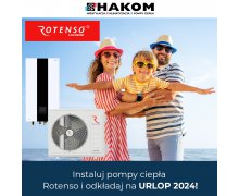 Instaluj pompy  Rotenso i odkładaj na URLOP 2024!