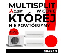 Zestaw w supercenie: MXZ-2F33VF + 2x MSZ-AP15VGK promocja mitsubishi electric