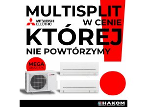 Zestaw w supercenie: MXZ-2F33VF + 2x MSZ-AP15VGK promocja mitsubishi electric