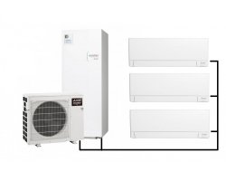 Pompa ciepła ECODAN Multisplit PXZ  +  Cylinder EHST-E