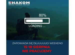 Sierpniowa przerwa w HAKOM