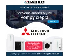 Szkolenie autoryzacyjne POMPY CIEPŁA Mitsubishi Electric - 6 grudzień 2023