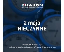 Majówka 2025 - przerwa w pracy 2 maja