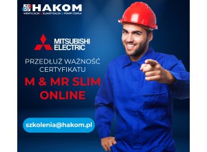 Przedłuż ważność certyfikatu M & Mr Slim Mitsubishi Electric ONLINE