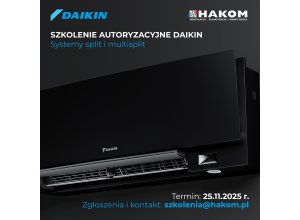 SZKOLENIE AUTORYZACYJNE DAIKIN - SYSTEMY SPLIT I MULTI SPLIT