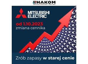 Zmiana cennika Mitsubishi Electric od 1 października 2023 