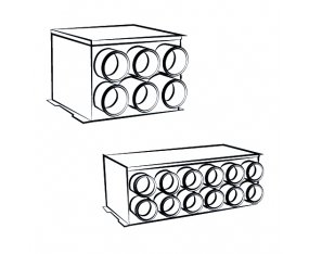 Rozdzielacze dwurzędowe