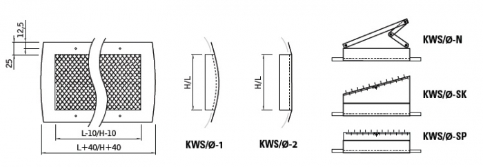 Kratka wentylacyjna KWS