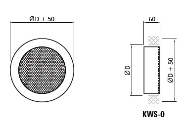 Kratka wentylacyjna KWS-O