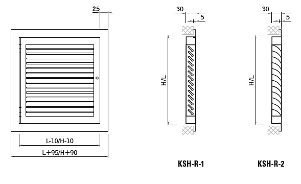 Kratka wentylacyjna KSH-R