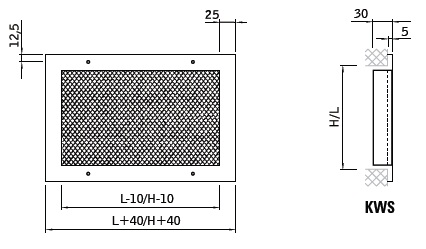 Kratka wentylacyjna KWS